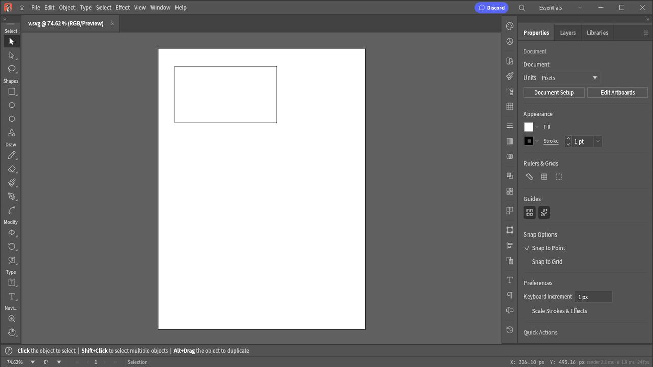 VectorCraft window on Ubuntu 24.04