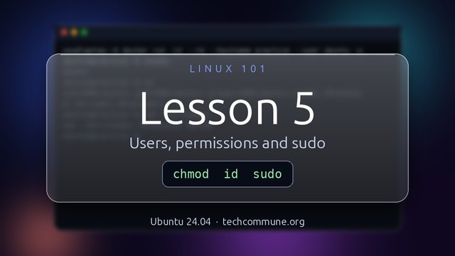 Lesson 5: Who may do what