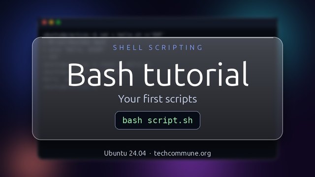 Bash Tutorial: Your first scripts, step by step