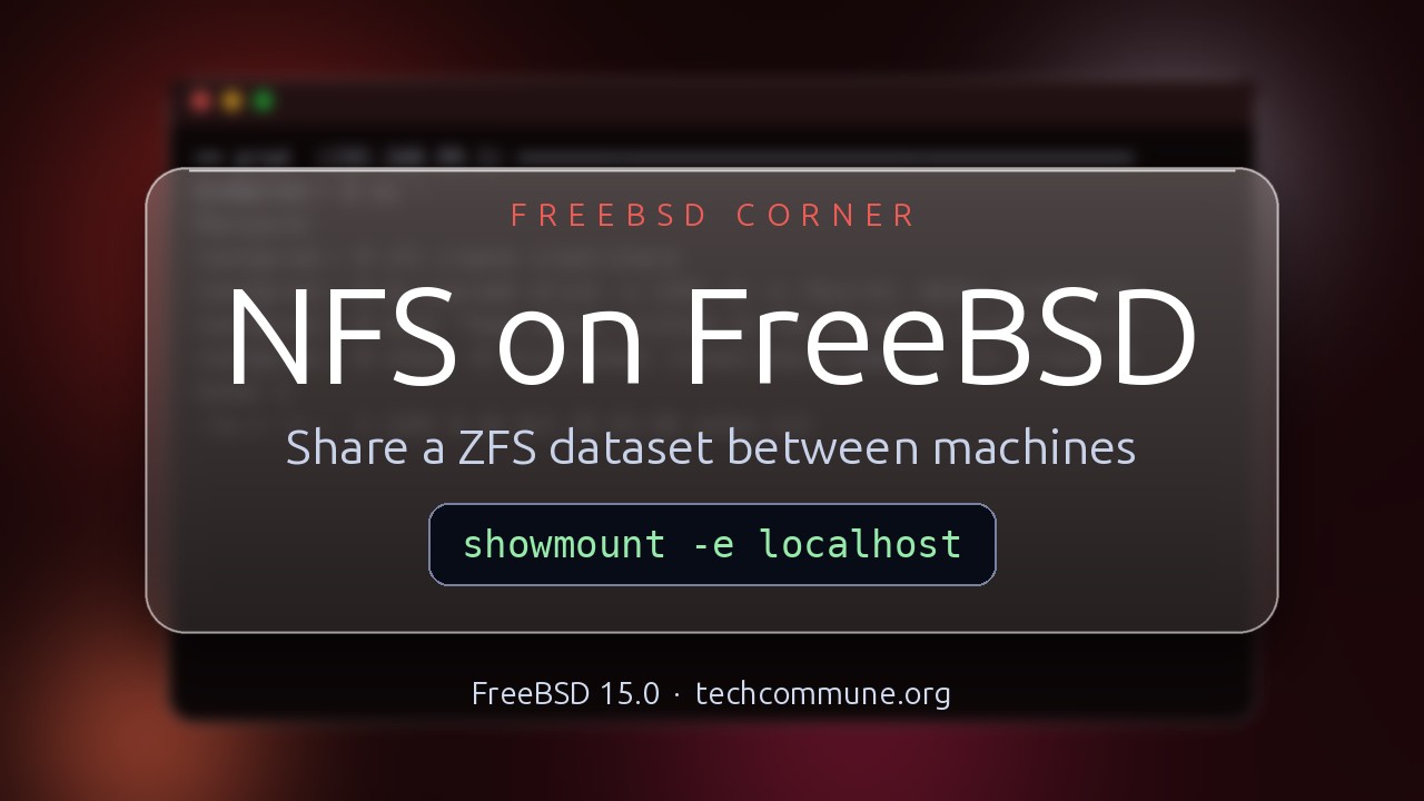 Video: File Sharing with NFS (FreeBSD video)