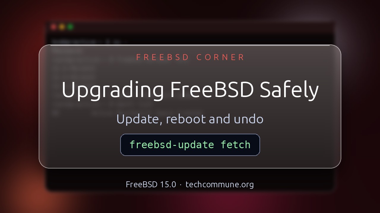 Video: Upgrading FreeBSD Safely (FreeBSD video)