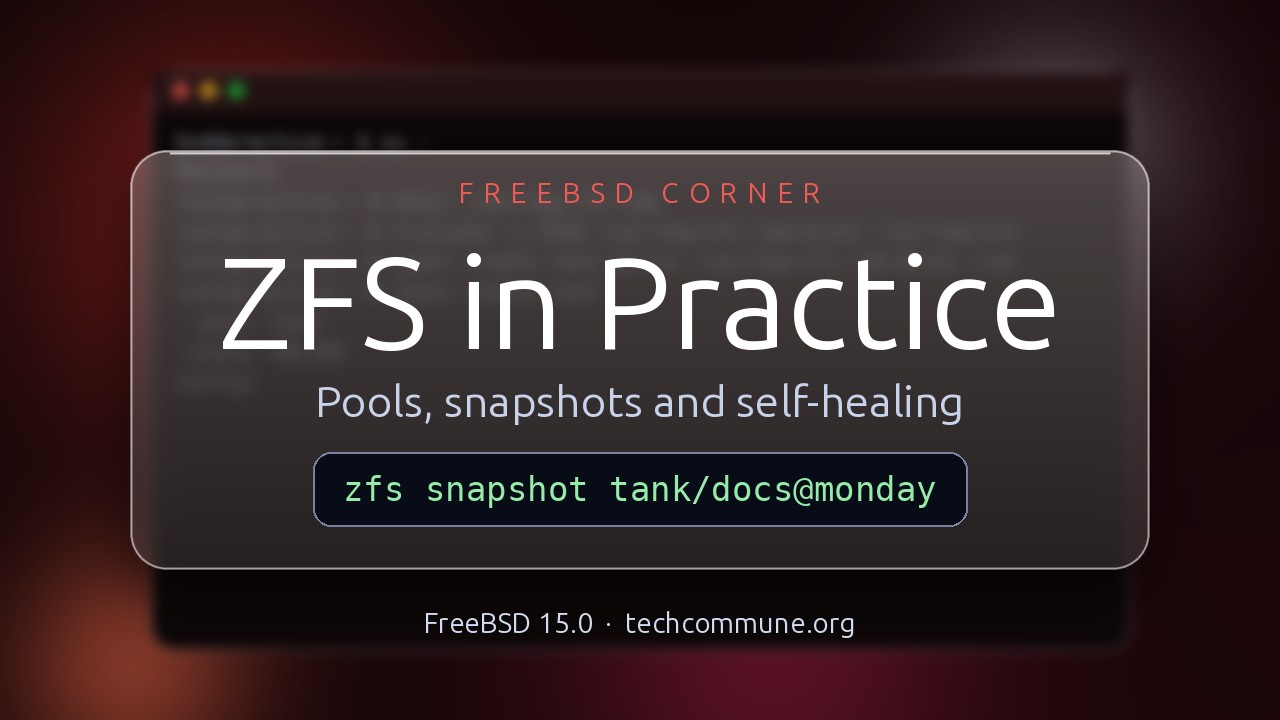 Video: ZFS in Practice (FreeBSD video)