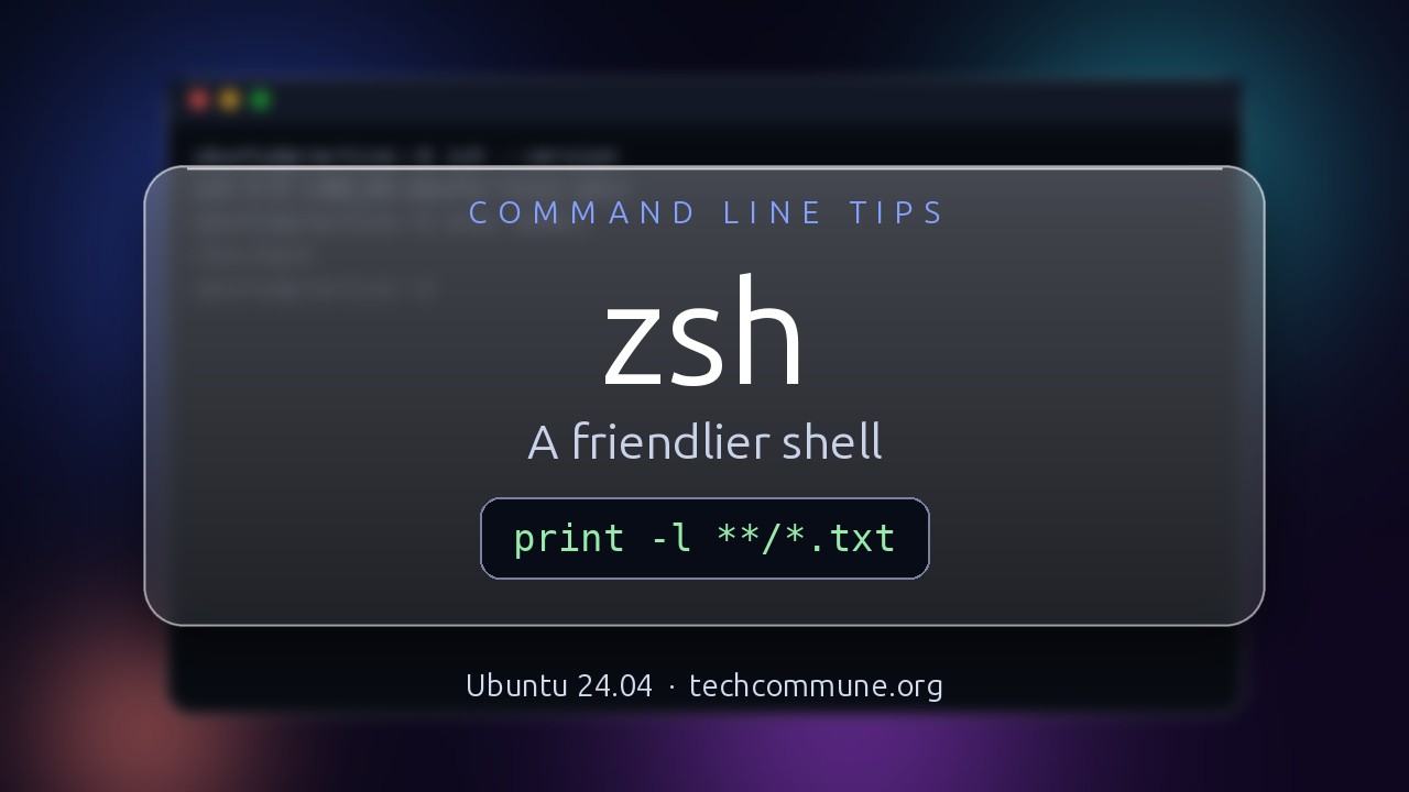 Video: zsh (Command Line Tips video)