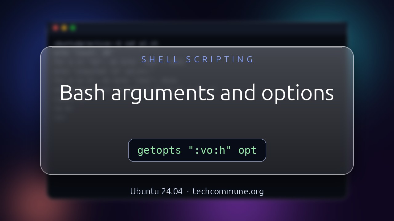 Video: Bash arguments and options (Shell Scripting video)