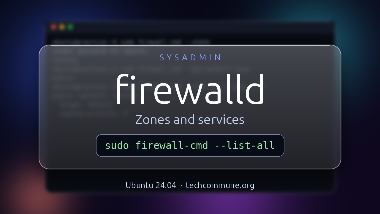 Video: firewalld (sysadmin video)
