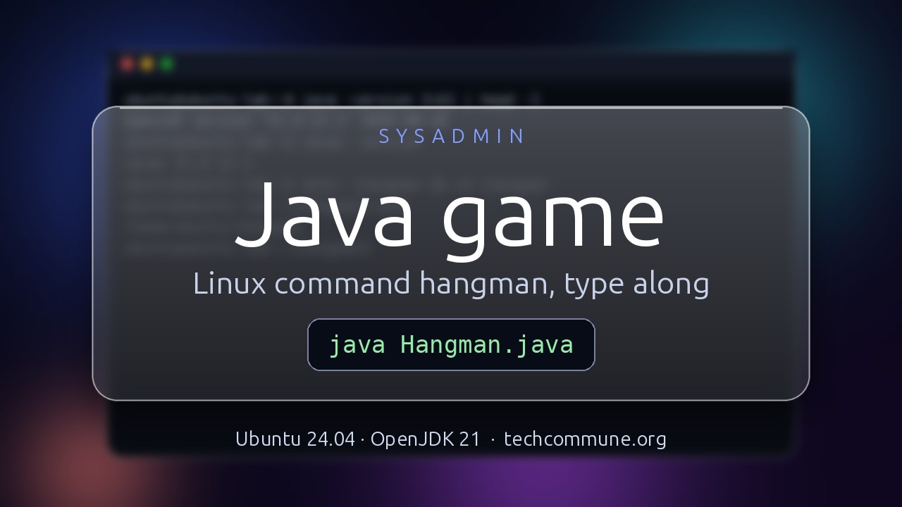 Video: Java Hangman Guide (Sysadmin video)