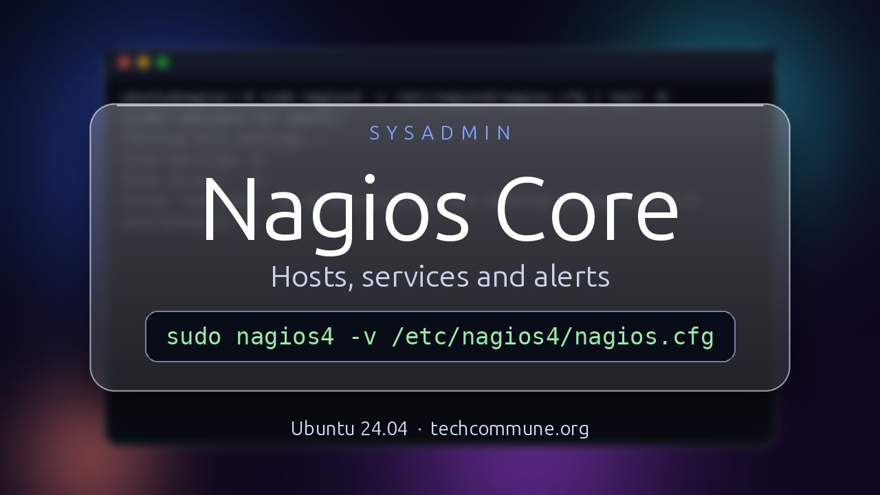 Video: Nagios Core (sysadmin video)