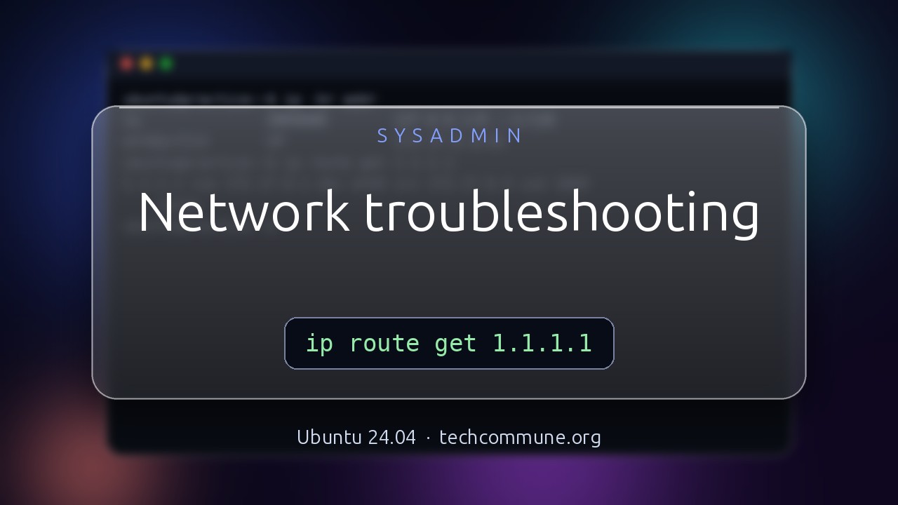 Video: Network Troubleshooting (sysadmin video)