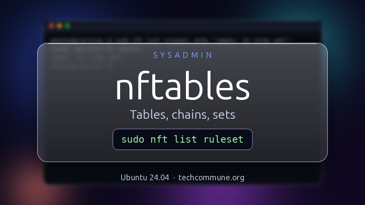 Video: nftables (sysadmin video)