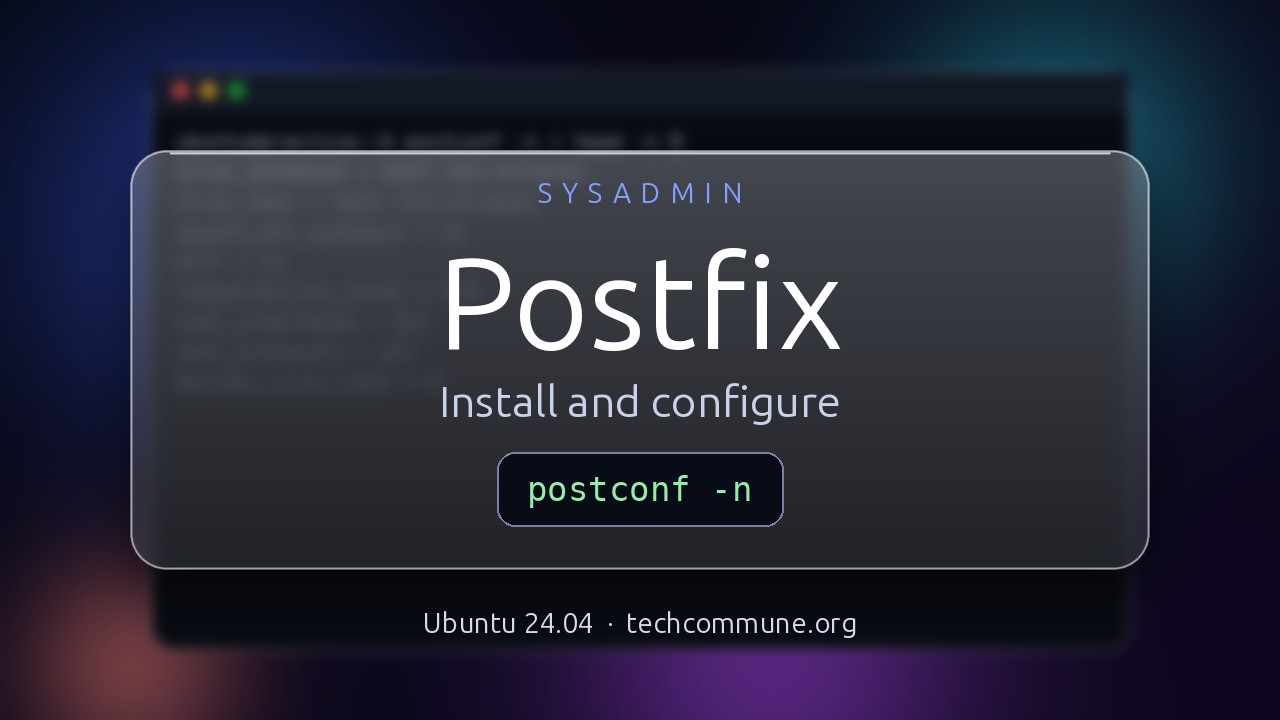 Video: Postfix (sysadmin video)