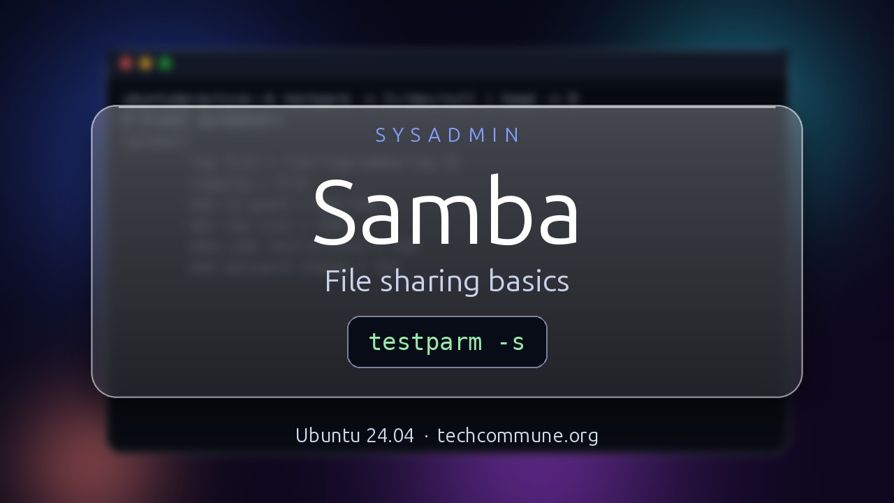 Video: Samba Cheat Sheet (sysadmin video)